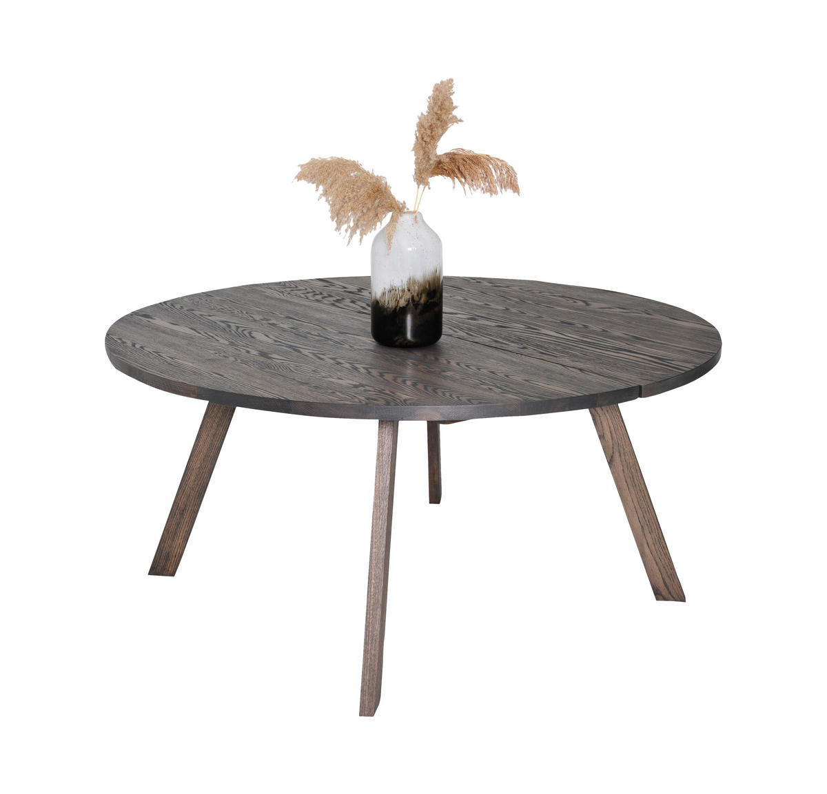 MATBORD i trä 160/160/75 cm   - svart/ekfärgad, Design, trä (160/160/75cm) - Best Price