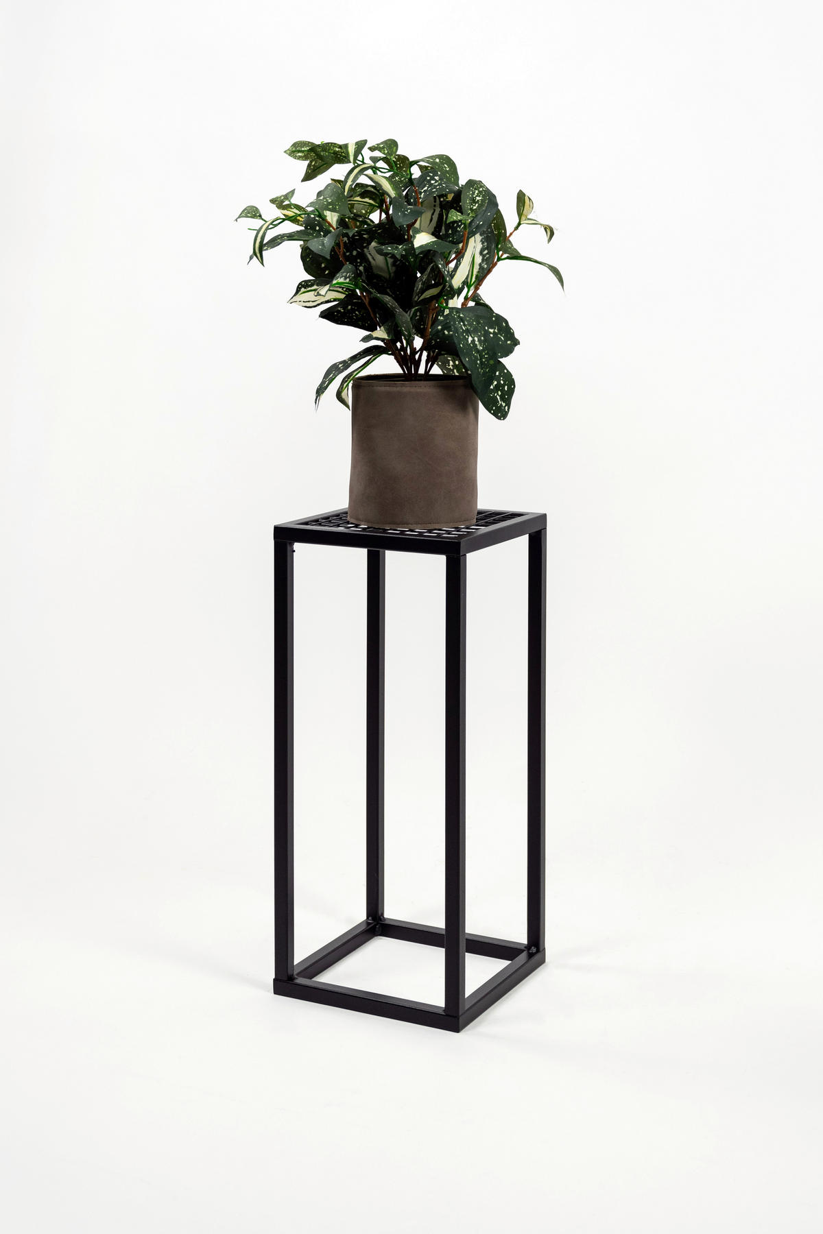 BLUMENSTÄNDER in Metall  - Schwarz, Basics, Metall (19/45/19cm)