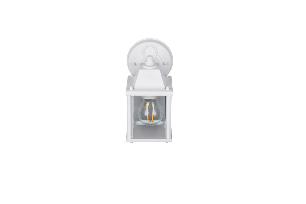 AUßENWANDLEUCHTE 11,5/22,5/14,5 cm   - Klar/Weiß, LIFESTYLE, Glas/Metall (11,5/22,5/14,5cm) - Trio Leuchten