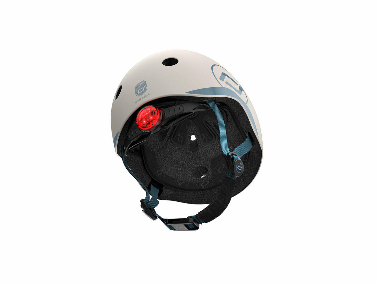 KINDERHELM XXS-S  - Blau/Hellgrau, Trend, Kunststoff/Textil (XXS-Snull) - Scoot and Ride
