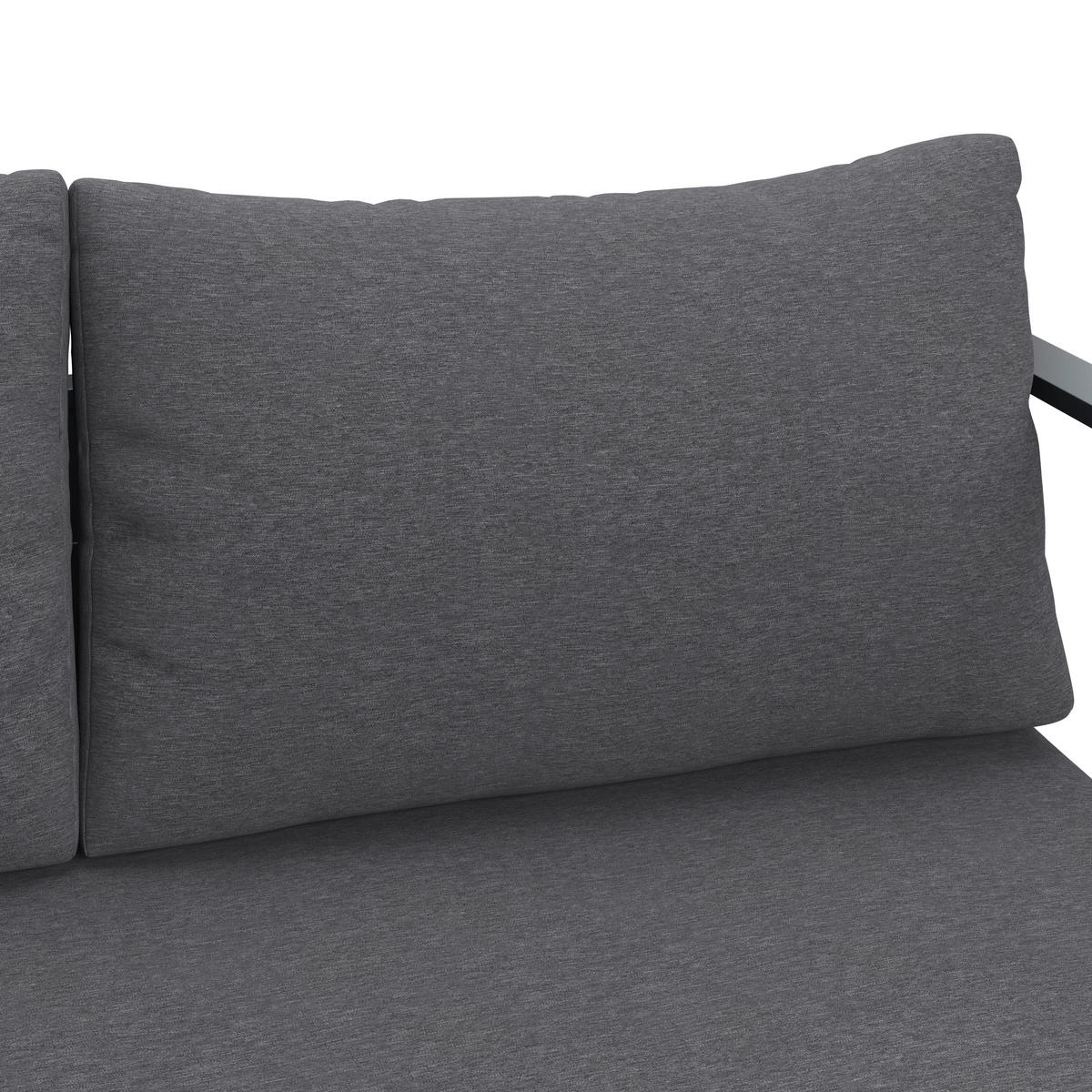 2-SITZER-SOFA Webstoff Anthrazit  - Anthrazit, MODERN, Textil/Metall (134/63/76cm) - Ambia Garden