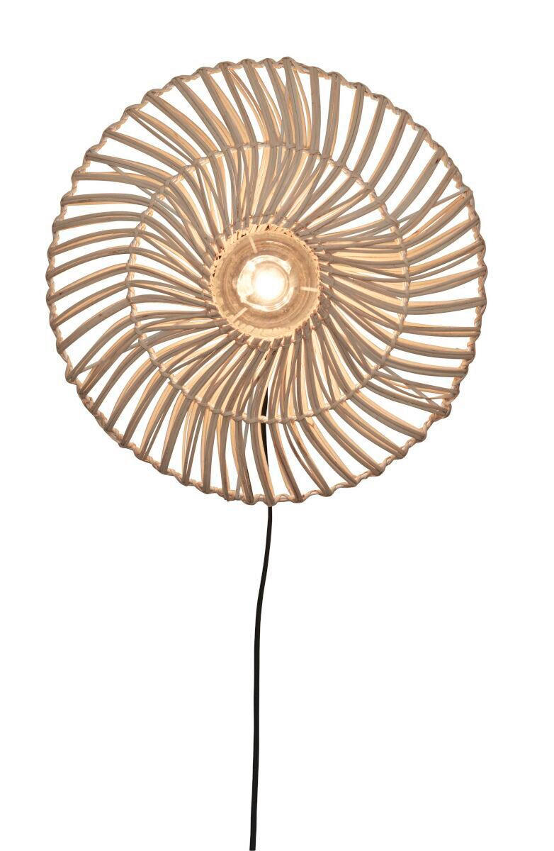 VÄGGLAMPA Good & Mojo 40/12 cm   - vit, Trend, naturmaterial (40/12cm) - Good & Mojo