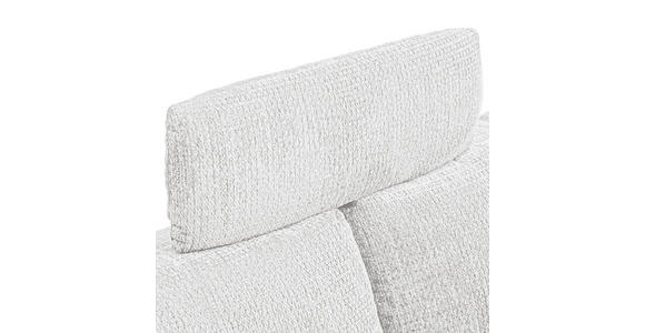 ECKSOFA Creme Chenille  - Creme/Schwarz, KONVENTIONELL, Textil/Metall (291/153cm) - Hom`in