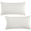 KISSENHÜLLEN-SET Nigiri 40/80 cm  - Weiß, Basics, Textil (40/80cm) - Bio:Vio