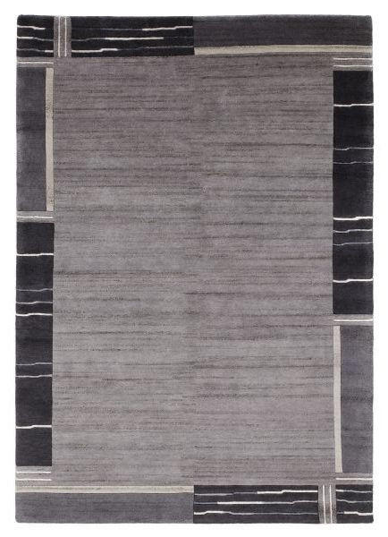 Orientteppich Dunkelgrau Naturfaser 140x200 cm