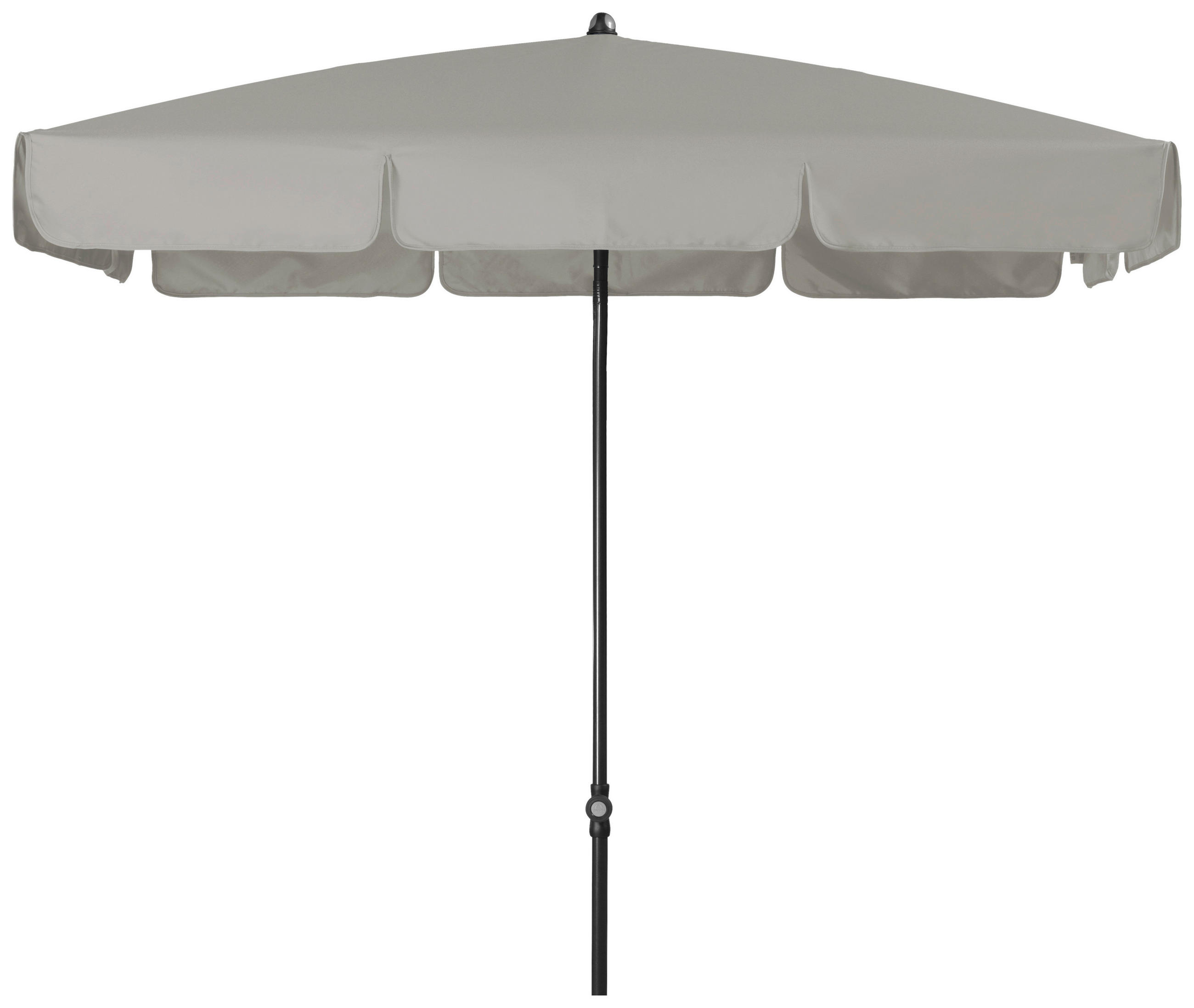 SONNENSCHIRM 185x120 cm Grau  - Anthrazit/Grau, Basics, Textil/Metall (185/120cm) - Doppler