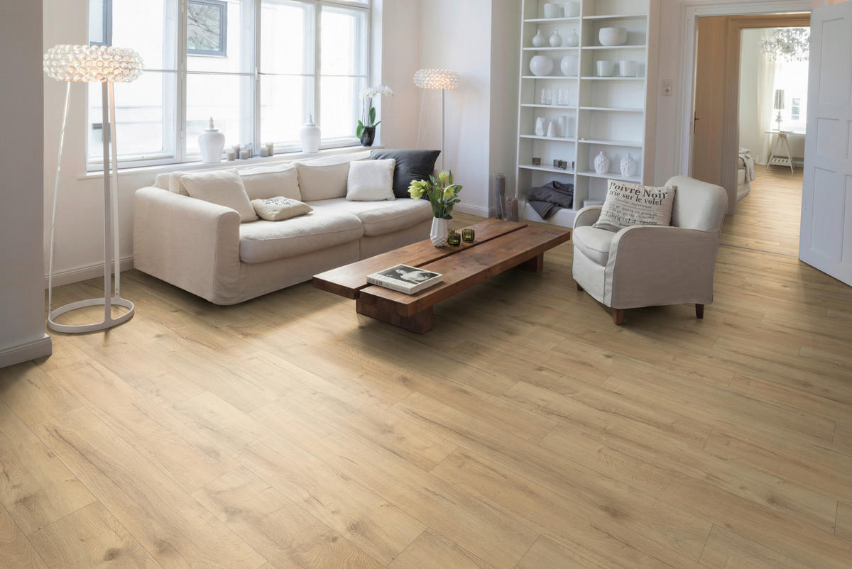 LAMINATBODEN Loja Eiche EGGER Nature Sense  per  m² - Eichefarben/Braun, Design, Holzwerkstoff (129.2/19.3/0.8cm) - Egger Holzwerkstoffe