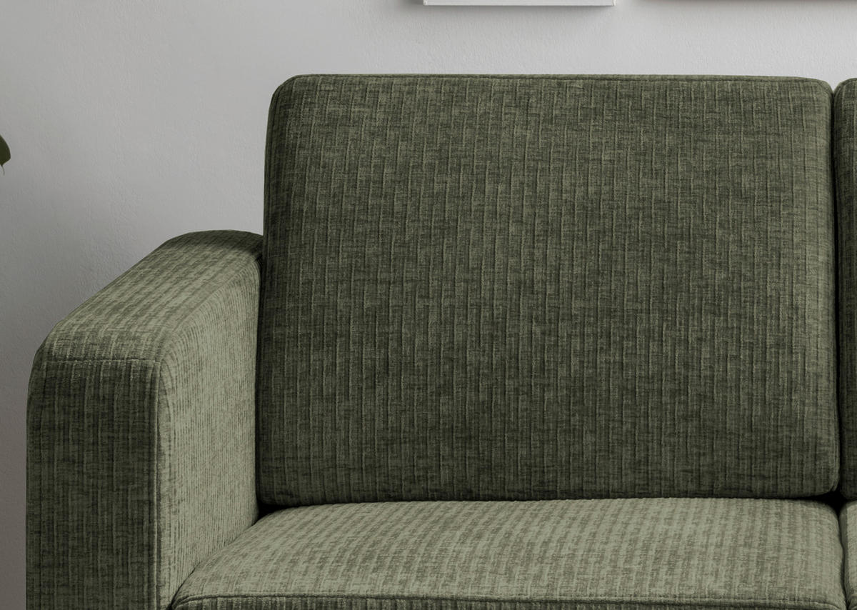 SCHLAFSOFA Mikrofaser Olivgrün  - Chromfarben/Olivgrün, Basics, Kunststoff/Textil (159/88/87cm) - Livetastic