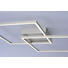LED-DECKENLEUCHTE - Nickelfarben, Design, Metall (53/53/6,5cm)
