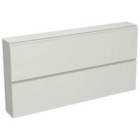 SCHUHKIPPER Gardasee  in 160/81/22 cm  - Weiss, Design, Glas/Holzwerkstoff (160/81/22cm) - Moderano