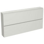 SCHUHKIPPER - Weiß, Design, Glas/Holzwerkstoff (160/81/22cm) - Moderano