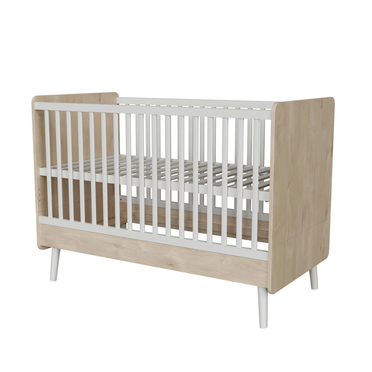 GITTERBETT   140/70 cm  - Naturfarben/Weiß, Basics, Holz/Holzwerkstoff (140/70cm)