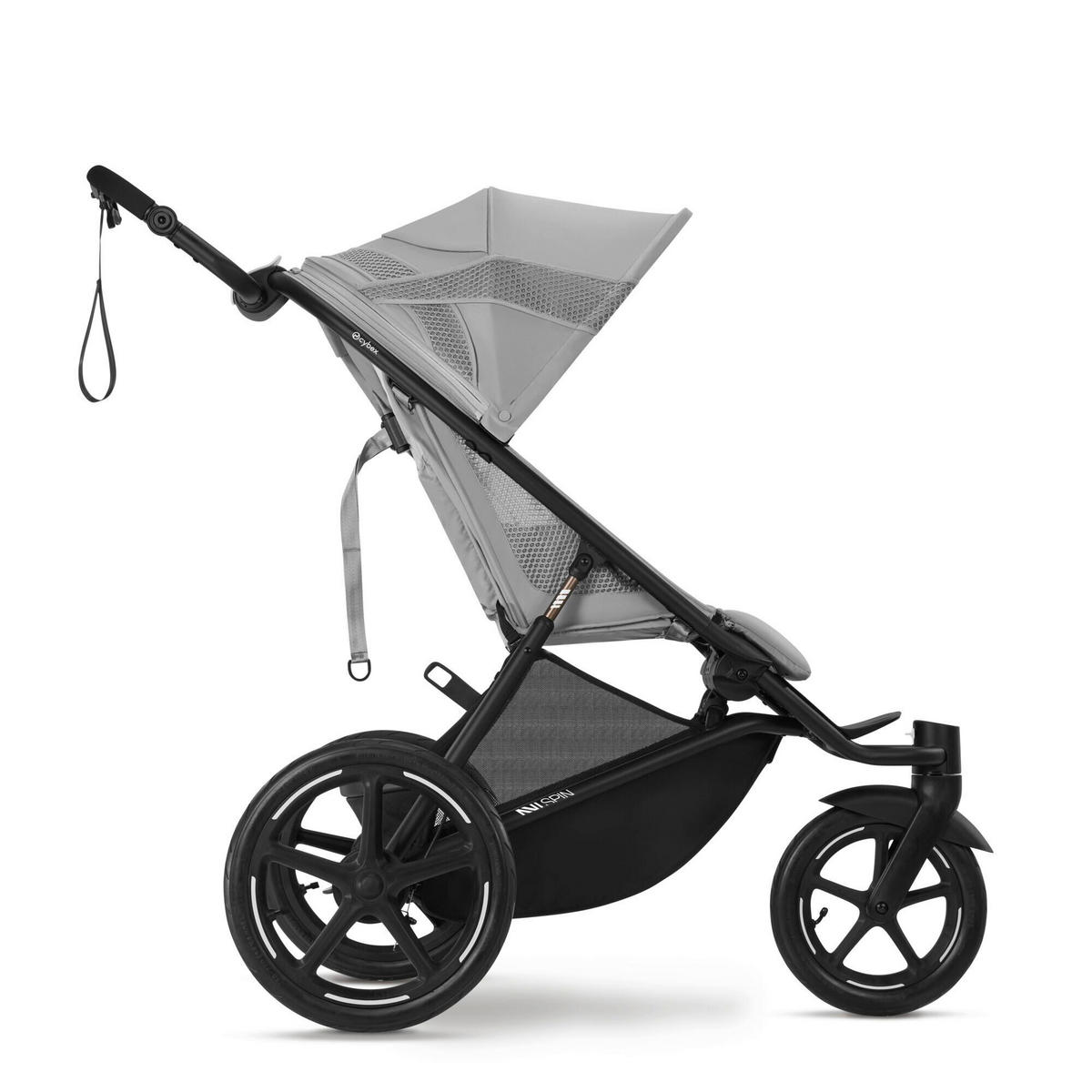 JOGGER Avi Spin  - Hellgrau/Schwarz, LIFESTYLE, Textil (118,5/68,5/113cm) - cybex GOLD