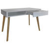 SCHREIBTISCH 120/60/72 cm  in Grau  - Grau, LIFESTYLE, Holz/Holzwerkstoff (120/60/72cm) - Stylife