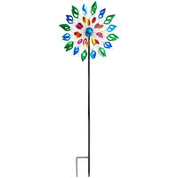 VETRENJAČA - zelena/tamnoplava, Lajfstajl, metal (30/123/13cm)