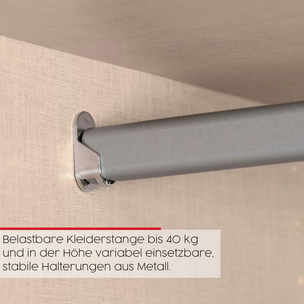 SCHWEBETÜRENSCHRANK in Grau  - Schwarz/Grau, Konventionell, Holzwerkstoff/Metall (201/223/68cm) - Novel