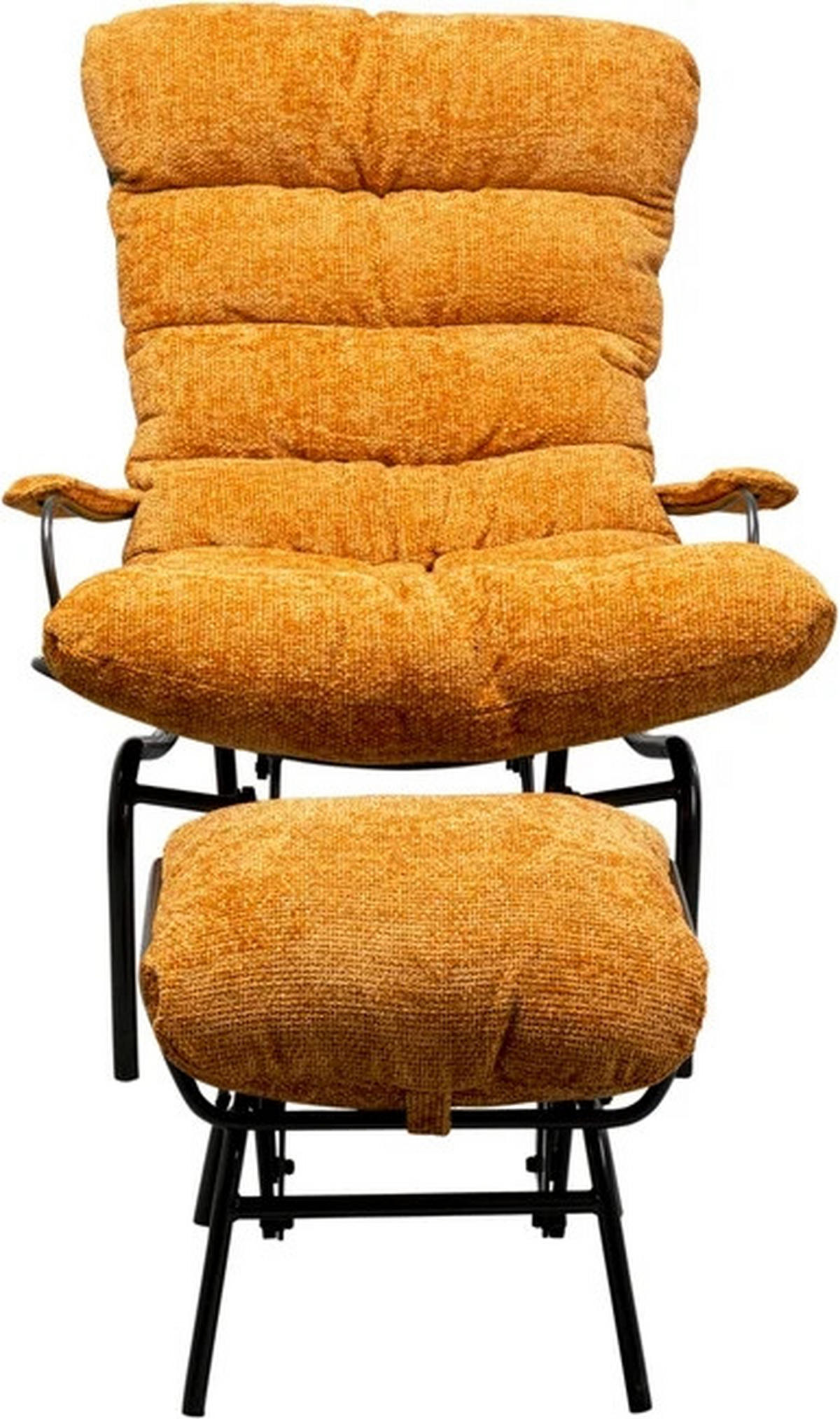 SESSELSET Mikrofaser Hocker    - Gelb/Schwarz, Design, Holz/Textil (83/97/106cm) - Kare-Design