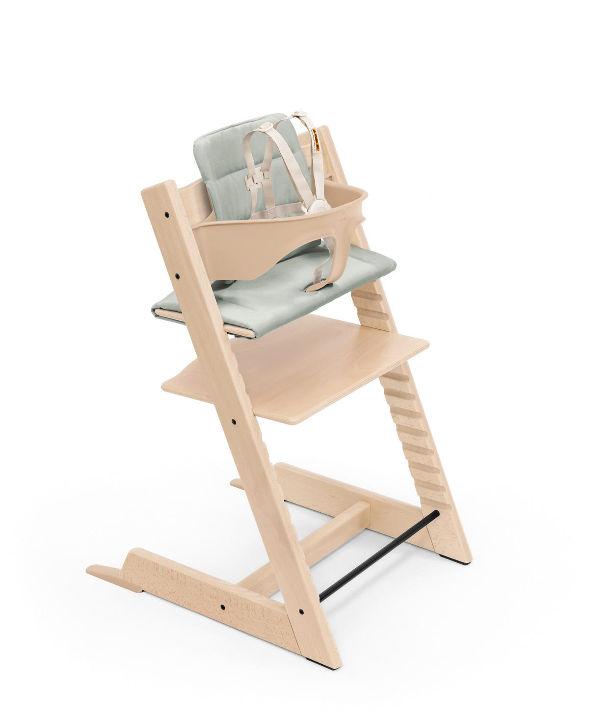 HOCHSTUHLEINLAGE  - Salbeigrün, Basics, Textil (41cm) - Stokke