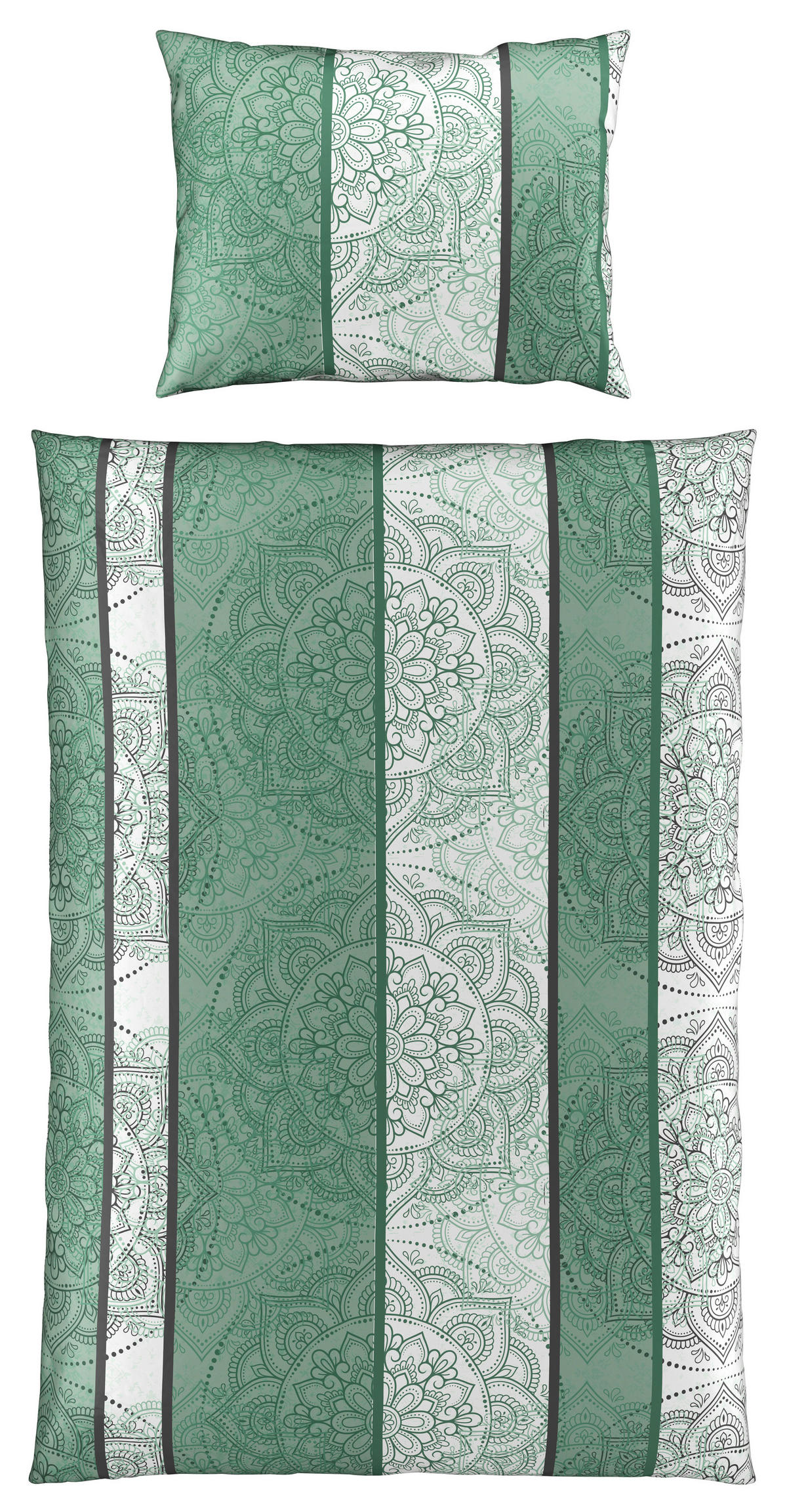 POSTELJINA DESERTIA 140/200 cm saten zelena  - zelena, Konvencionalno, tekstil (140/200cm) - Esposa