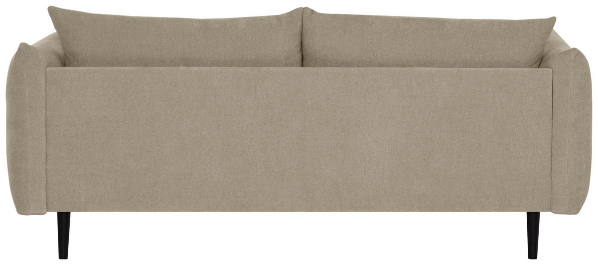 3-SITS SOFFA i flatväv beige  - beige/svart, Klassisk, trä/textil (212/86/102cm) - Best Price