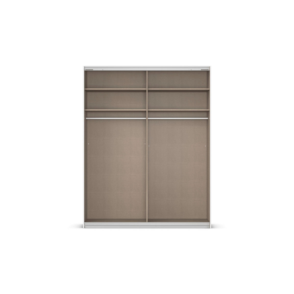 Dulap Cu Uși Culisante, 181/229/62 cm, gri - culoare aluminiu/gri, Modern, sticlă/metal (181/229/62cm) - Carryhome