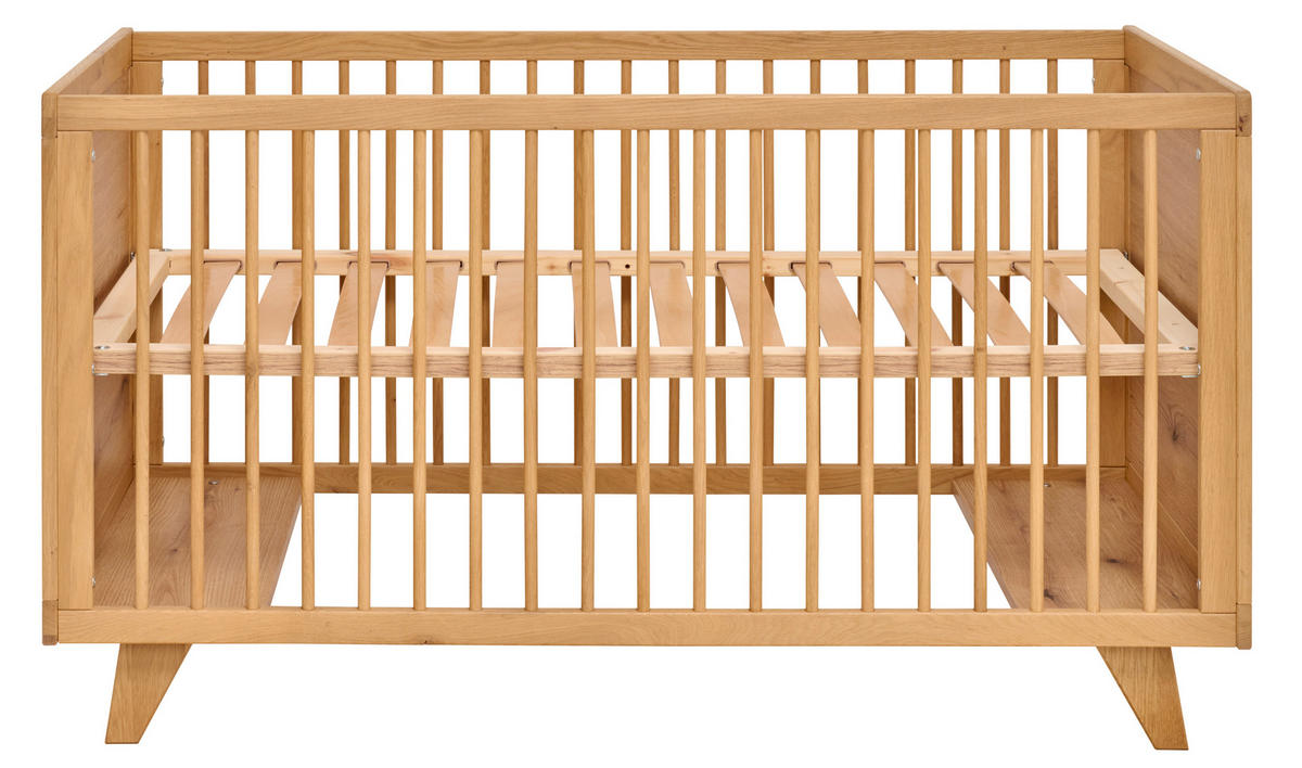 GITTERBETT Berta  - Eichefarben, Natur, Holz/Holzwerkstoff (78/80/148cm) - Jimmylee