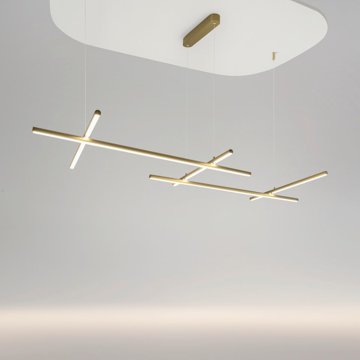 PENDELLAMPA Radiance 172,4/310/73,5 cm  - vit, Design, plast (172,4/310/73,5cm) - MAYTONI