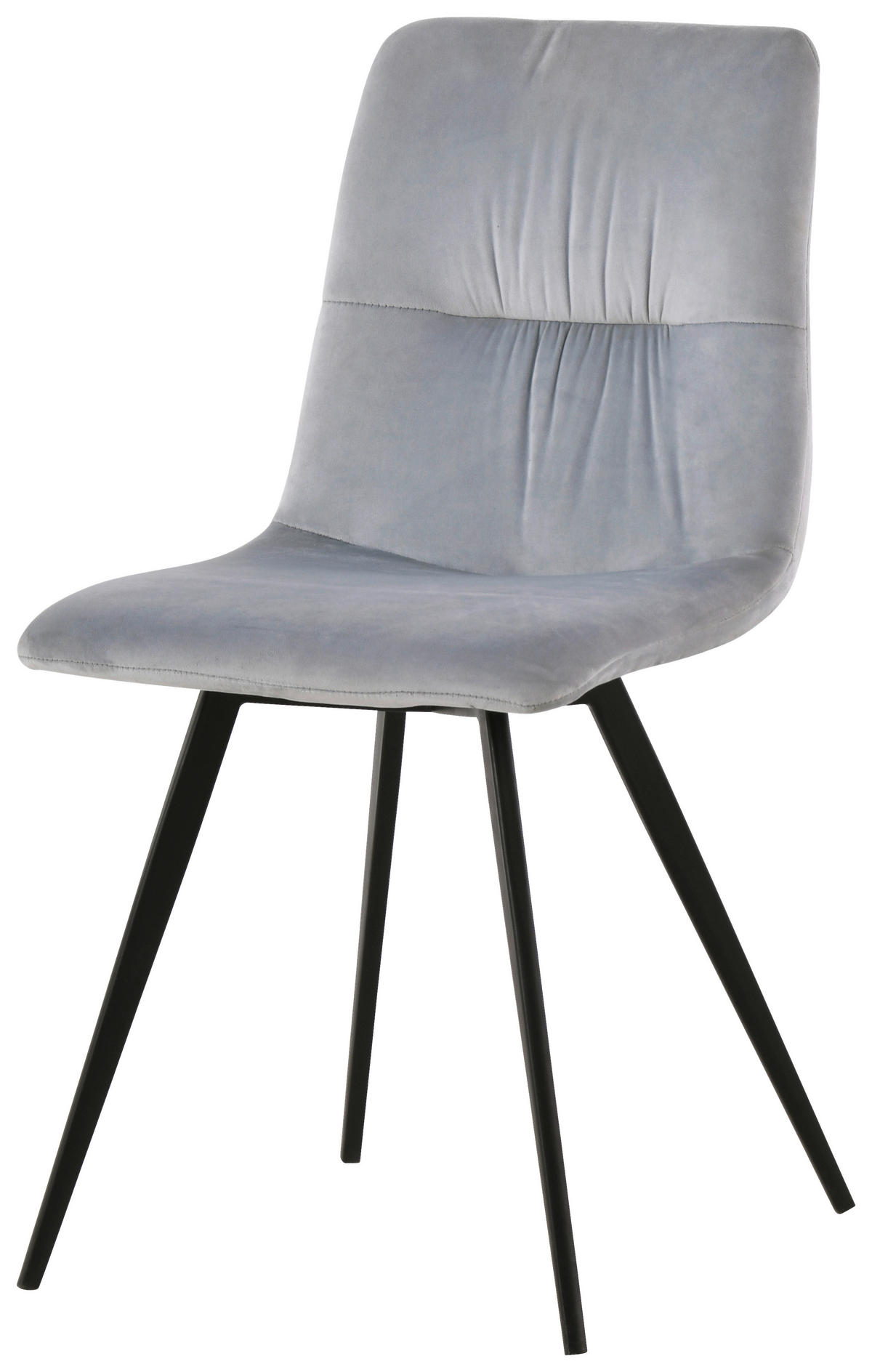 STOL, kovina, tekstil svetlo siva  - črna/svetlo siva, Design, kovina/tekstil (45/88/54,5cm) - Carryhome