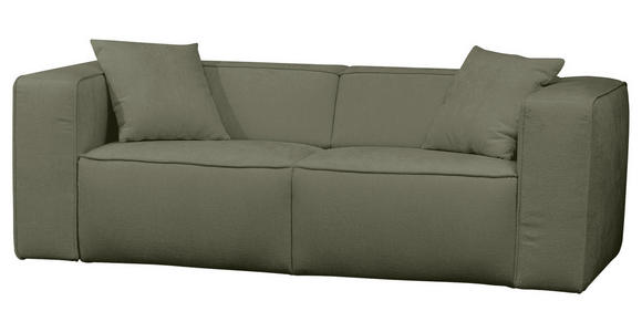 SCHLAFSOFA in Chenille Dunkelgrün  - Dunkelgrün/Schwarz, Design, Kunststoff/Textil (227/74/105cm) - Novel