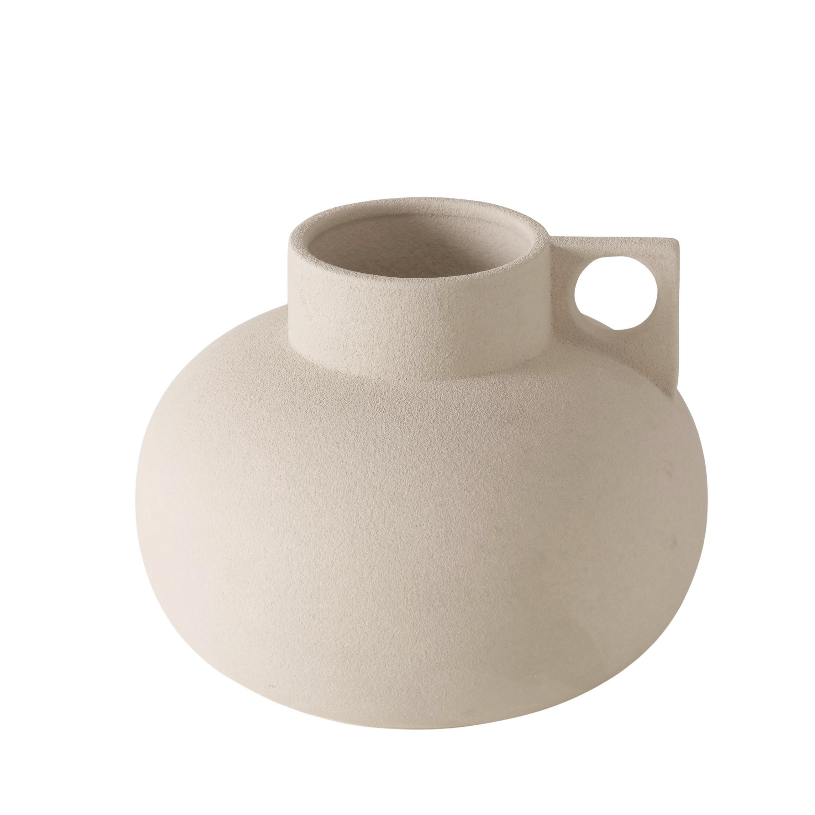 VASE  - Beige, Basics, Keramik (20/16cm) - Ambia Home