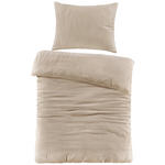 WENDEBETTWÄSCHE Renforcé, Musselin 140/200 cm  - Beige, Basics, Textil (140/200cm) - Novel