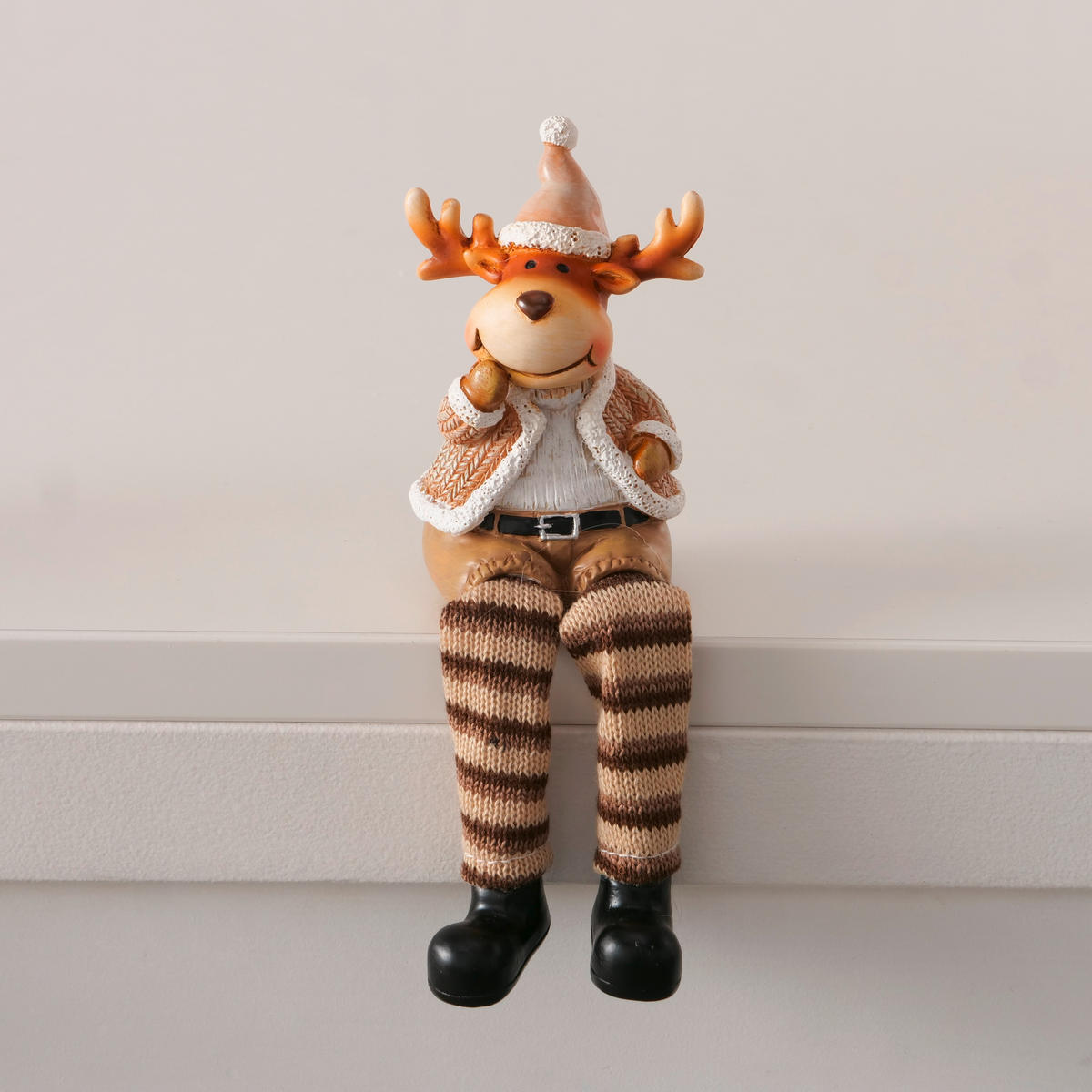 KANTENSITZER - Schwarz/Braun, LIFESTYLE, Kunststoff/Textil (9,5/6,5/18,5cm)