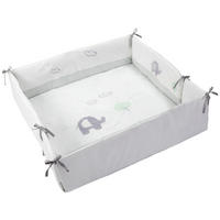 ULOŽAK ZA OGRADICU  95/95 cm    - bela/svetlosiva, Osnovno, tekstil/plastika (95/95cm) - Patinio