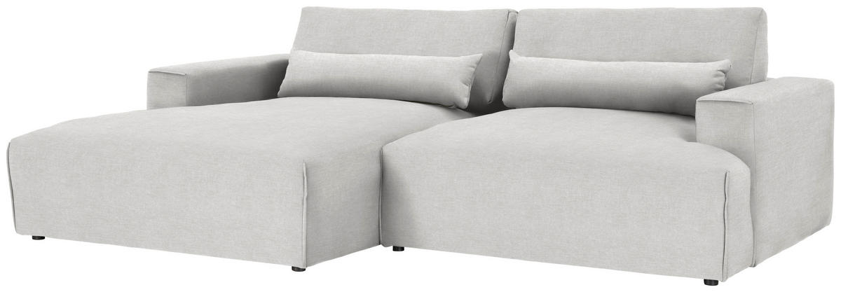 ECKSOFA Struktur Naturfarben  - Schwarz/Naturfarben, Design, Kunststoff/Textil (187/267cm) - Stylife