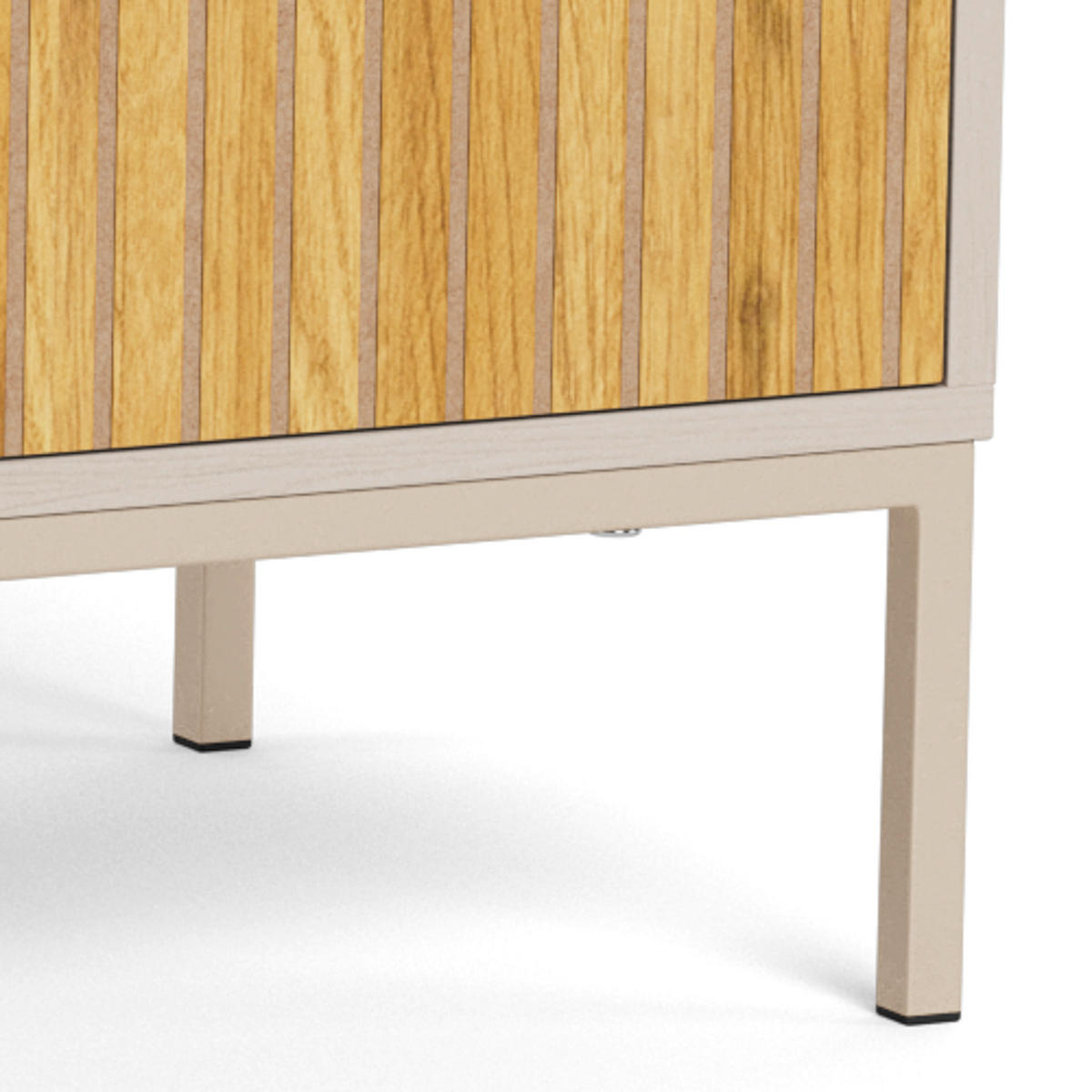 TV-ELEMENT Metall, Holzwerkstoff Grau, Wildeiche  - Wildeiche/Grau, Design, Holzwerkstoff/Metall (140/45/40cm) - Carryhome