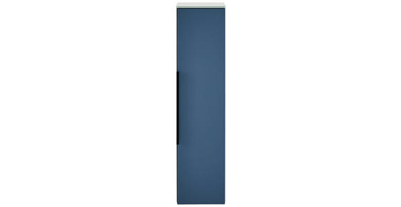 MIDISCHRANK 20/80,8/15 cm  - Blau/Schwarz, KONVENTIONELL, Glas/Holzwerkstoff (20/80,8/15cm) - Novel