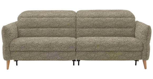 2-SITZER-SOFA  in Webstoff Grün  - Eiche Bianco/Grün, Design, Holz/Textil (234-262/85-106/98-112cm) - Dieter Knoll