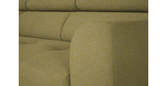 ECKSOFA in Struktur Gelb 205/280 cm - Gelb/Schwarz, Design, Textil/Metall (205/280cm) - Xora