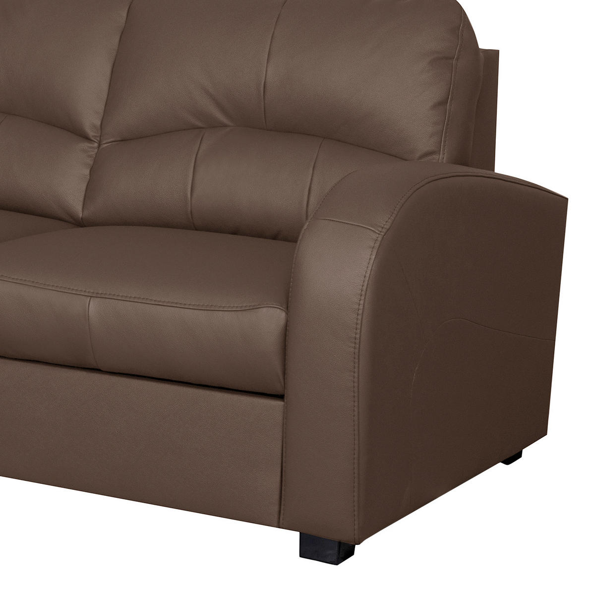 ECKSOFA TILO Bordeaux Lederlook Bettkasten  - Bordeaux/Schwarz, Design, Kunststoff/Textil (168/227cm) - Livetastic