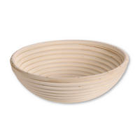 KOŠARA ZA VZHAJANJE TESTA     25/25/8 cm         - naravne barve, Basics, tekstil/les (25/25/8cm) - Kesper