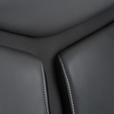 CHEFSESSEL Lederlook Grau, Schwarz  - Schwarz/Weiß, Design, Kunststoff/Textil (64/115-125/74cm) - Carryhome