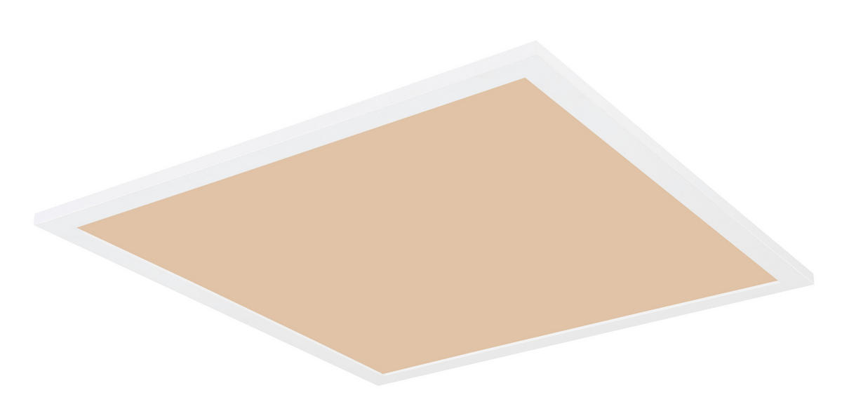 LED-DECKENLEUCHTE 45/45/5,5 cm    - Opal/Weiß, Basics, Kunststoff/Metall (45/45/5,5cm) - Novel