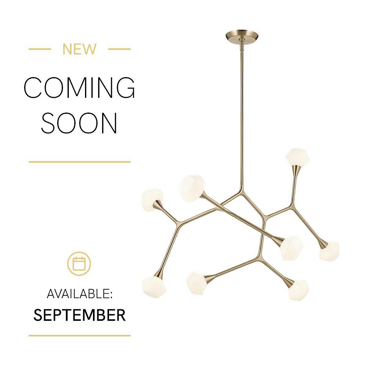 KRONLEUCHTER Kichler 79,4/133,4/67,3 cm  - Champagner, Design, Glas/Metall (79,4/133,4/67,3cm) - Elstead Lighting