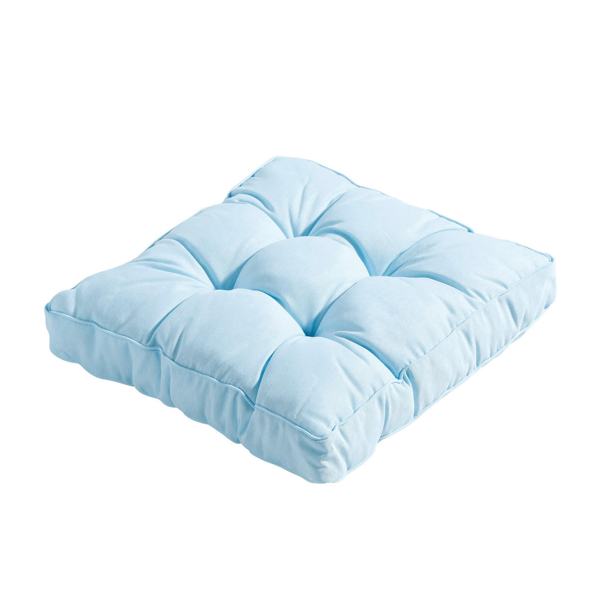 SITZKISSEN 47/47/8 cm    - Hellblau, Basics, Textil (47/47/8cm)