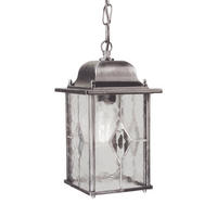 HÄNGLAMPA UTOMHUS Wexford  - silver/svart, Basics, metall/glas (34/15,9/15,9cm) - Elstead Lighting
