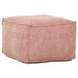 HOCKER Chenille Koralle  - Koralle, KONVENTIONELL, Textil (65/45/65cm) - Carryhome