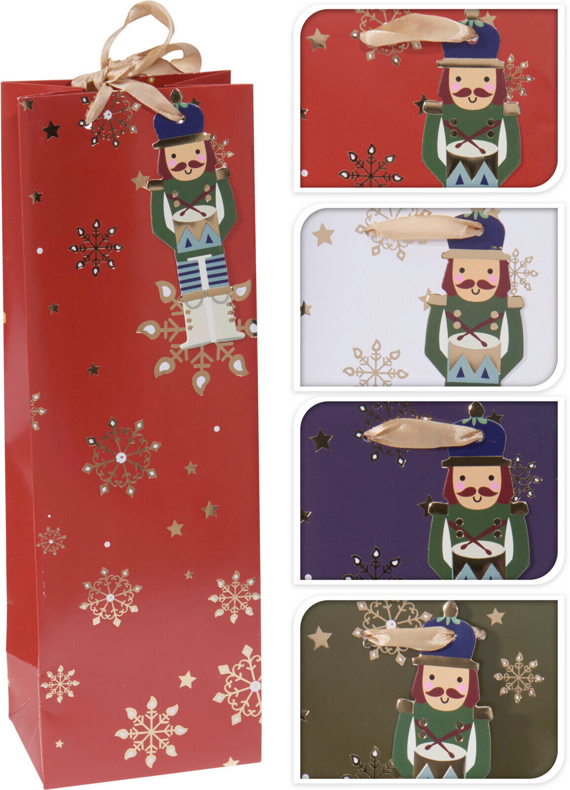 AJÁNDÉKTASAK  - többszínű, Basics, papír (36/12/9cm)