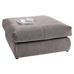 HOCKER in Textil Taupe  - Taupe/Schwarz, Design, Kunststoff/Textil (110/50/110cm) - Carryhome