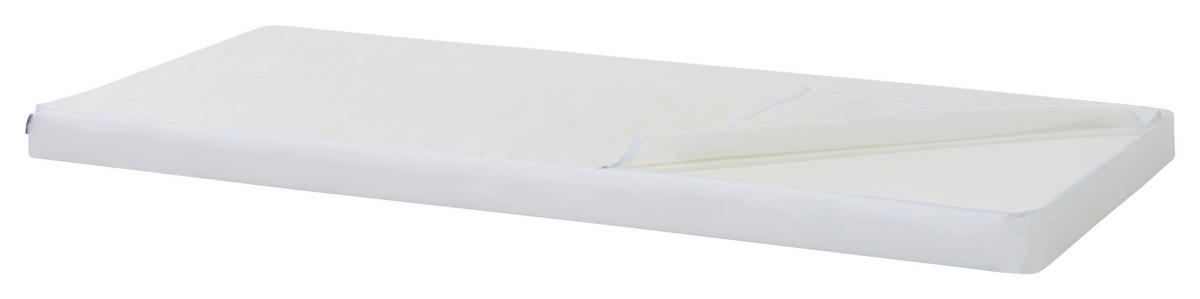 KOMFORTSCHAUMMATRATZE 90/200 cm, Höhe ca.: 9 cm,  - Weiß, MODERN, Textil (90/200cm) - MID.YOU