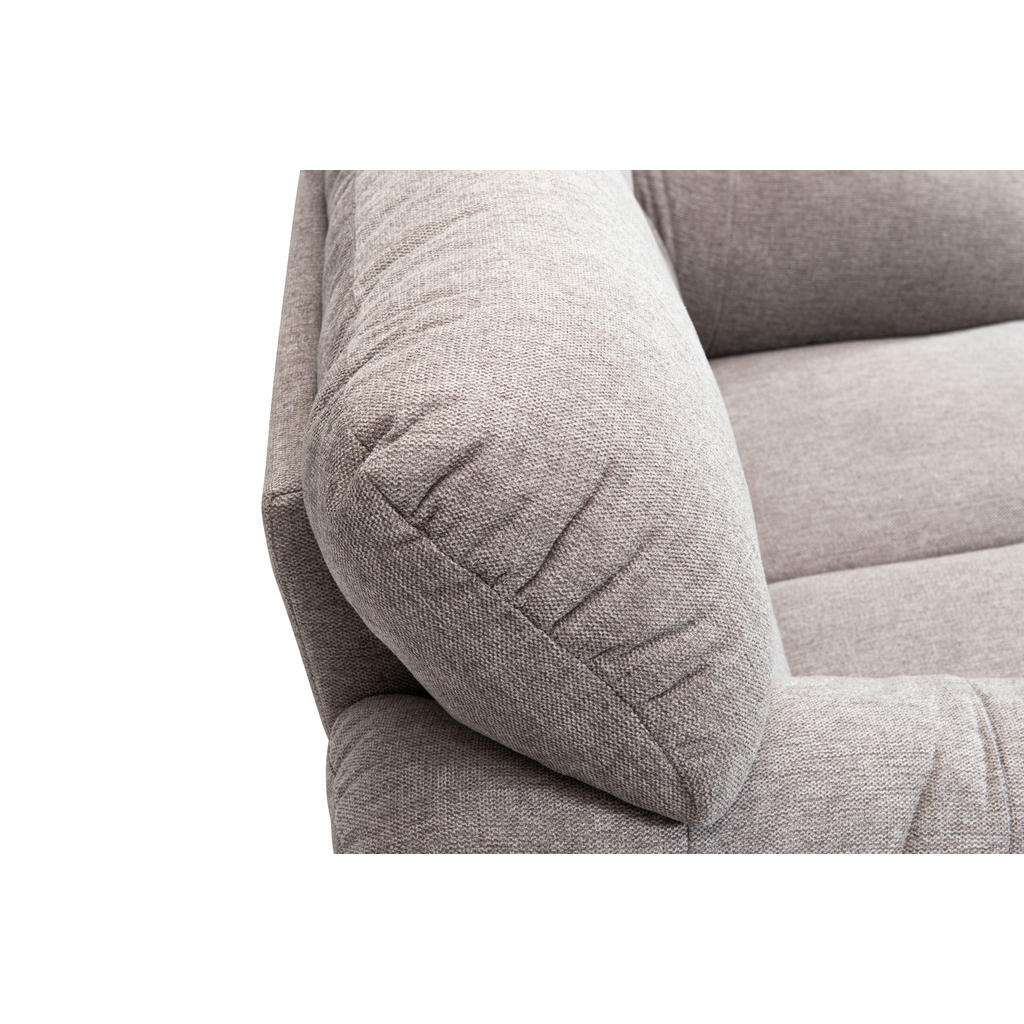 Thumbnail - Livetastic 2-Sitzer-Sofa, Hellgrau, Textil, Eiche, teilmassiv, Uni, 158x100x92 cm, Made in EU, Rücken echt, Wohnzimmer, ...